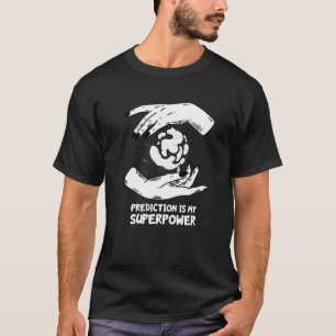 Camiseta Fortune Teller Mão Cristal Cristal Psíquico Mystic