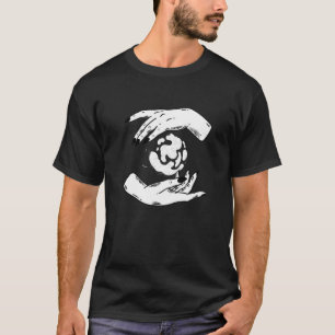 Camiseta Fortune Teller Mão Cristal Cristal Psíquico Mystic