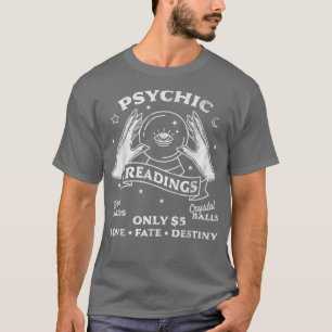 Camiseta Fortune Teller Psychic Readere Tarot Crystal Ball