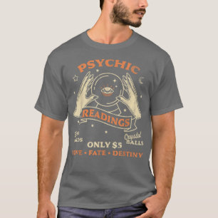 Camiseta Fortune Teller Psychic Readere Tarot Crystal Ball