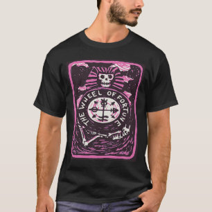 Camiseta Fortune Wheel Tarot Card Mystical Cards Funny Occu