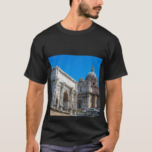 Camiseta Fórum Romano arruina em Roma, Itália