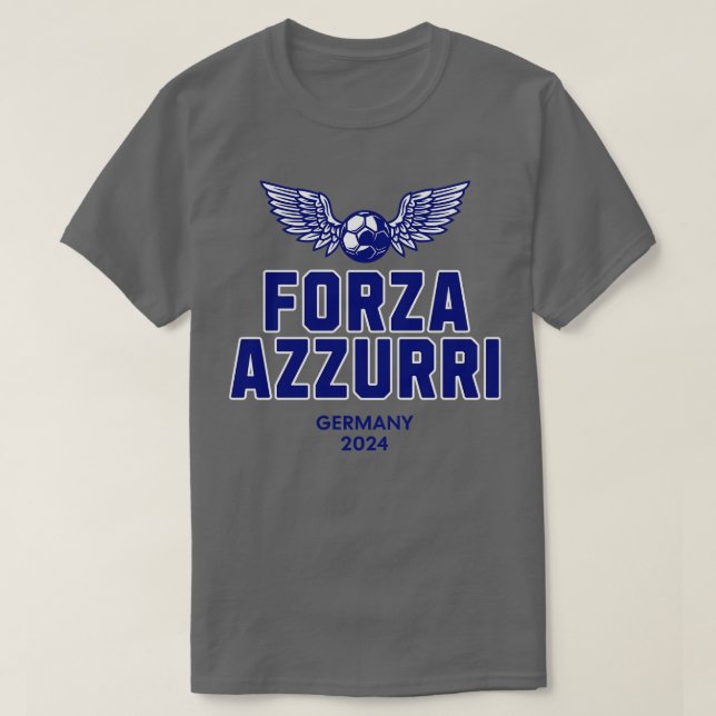 Camiseta Forza Azzurri Alemanha 2024 Euro (Frente do Design)
