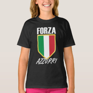 Camiseta Forza Azzurri Itália Flag Soccer