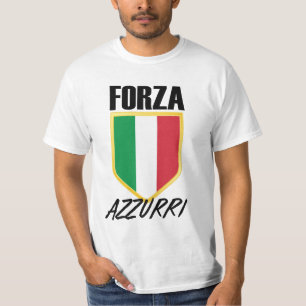 Camiseta Forza Azzurri Itália Flag Soccer
