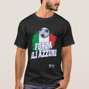 Camiseta Forza Gli Azzuri Versão 1 Preto