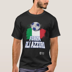Camiseta Forza Gli Azzuri Versão 3 Preto
