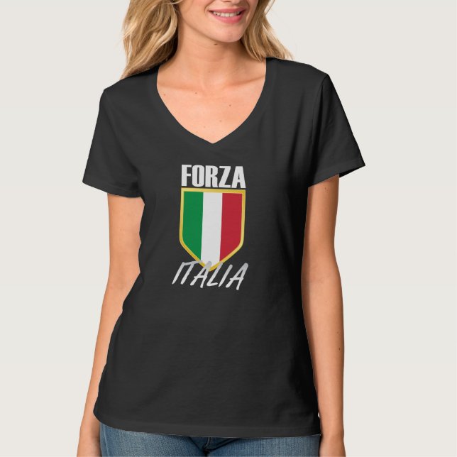 Camiseta Forza Italia Flag Soccer (Frente)
