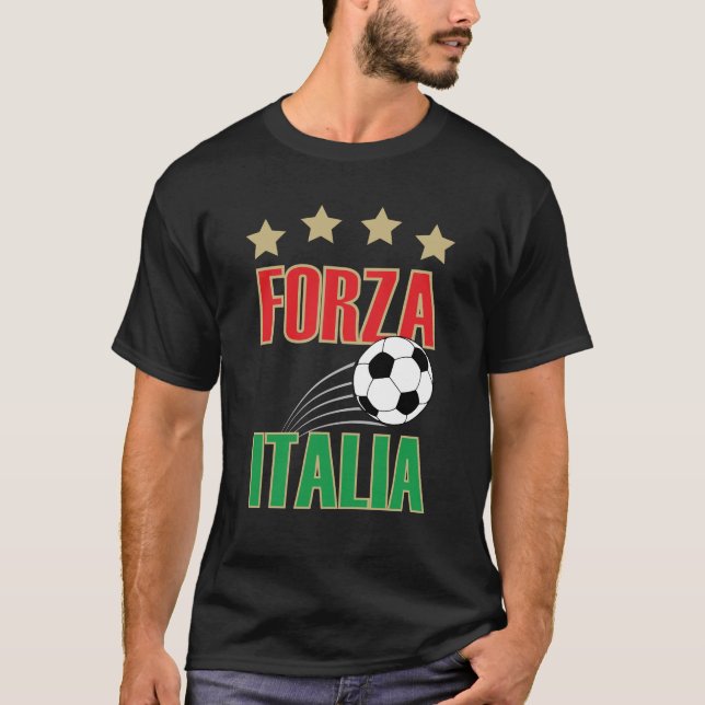 Camiseta Forza Italia Itália Futebol (Frente)