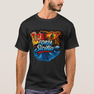 Camiseta FORZA Sicília Uma Homenagem à Resiliência Sicilian