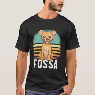 Camiseta Fossa Animal Graphical Colorful Retro Sunset Madag
