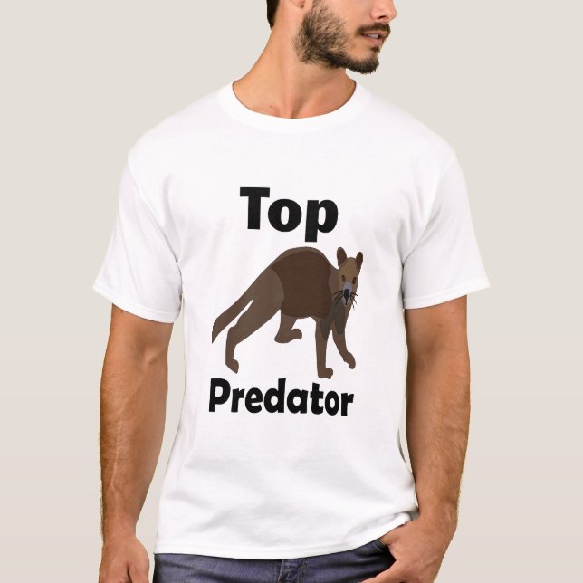 Camiseta Fossa Carnívoro Predador Madagascar (Frente)