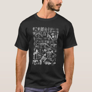 Camiseta Fósseis de Dinossauro T Rex Paleontologia Ciência 