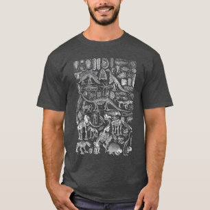 Camiseta Fósseis de DinossaurosRe Paleontologia Ciência Arq