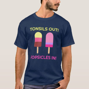 Camiseta Fósseis De Tonsils Em Cirurgia Engraçada De Tonsil
