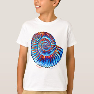 Camiseta Fóssil da amonite