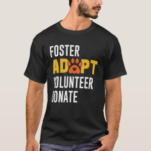 Camiseta Foster Adotar Bolsa de Salvamento de Doadores Volu