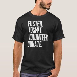 Camiseta Foster Adotar Bolsa de Salvamento de Doadores Volu