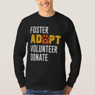 Camiseta Foster Adotar Bolsa de Salvamento de Doadores Volu