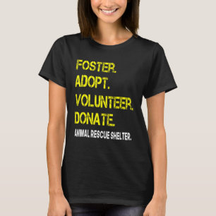 Camiseta Foster Adotar Voluntário Dador para Dar Prateleira