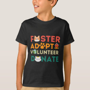 Camiseta Foster Adotar Voluntário Dador para Dar Prateleira