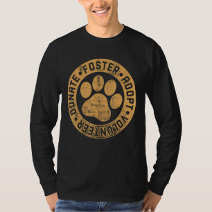 Camiseta Foster Adotar Voluntário Doando Animais Salvando C