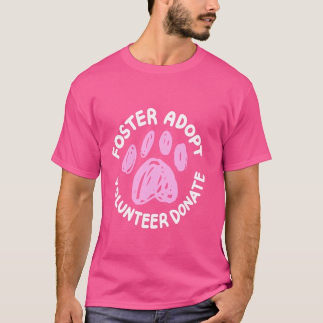 Camiseta Foster Adote Doador Voluntário (Frente)