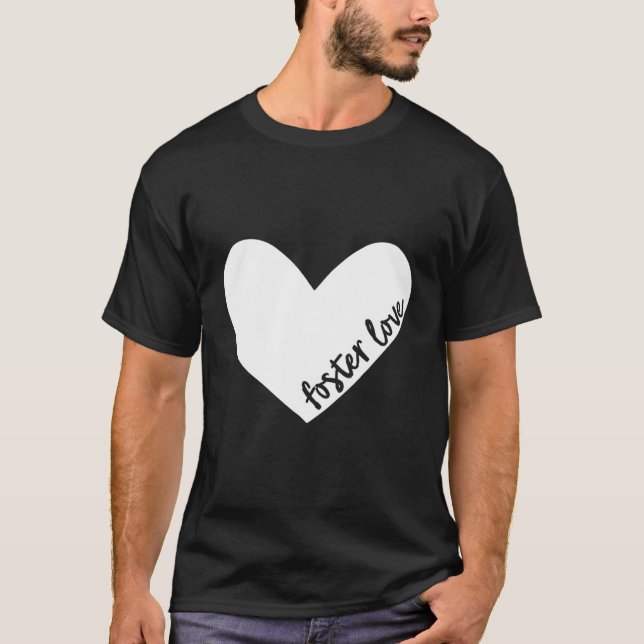 Camiseta Foster Love (Foster Care Parent) Heart Gift (Frente)