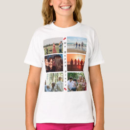 Camiseta Foto 6 personalizável da minha família feliz
