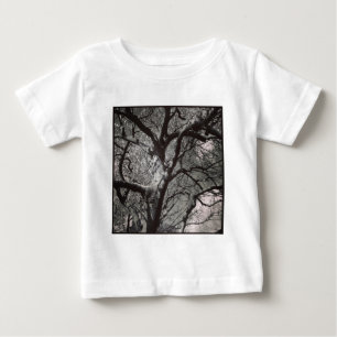 Camiseta Foto ao quadrado - Árvore de Magnolia no início 
