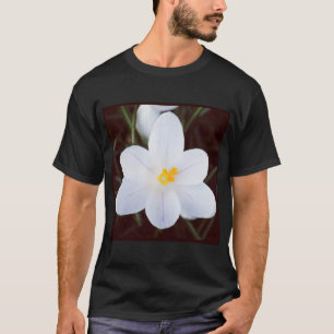 Camiseta Foto ao quadrado - Crocus branco