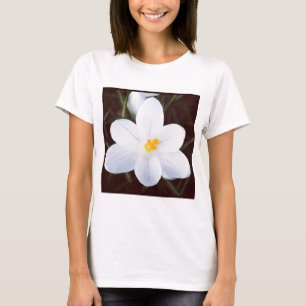 Camiseta Foto ao quadrado - Crocus branco