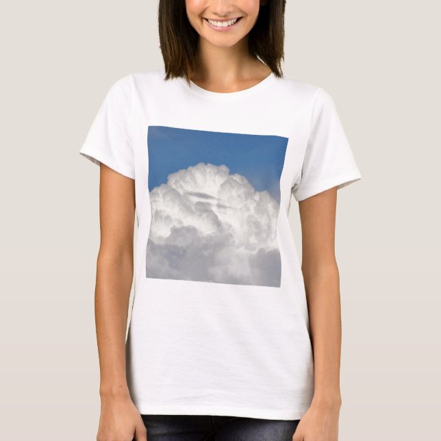Camiseta Foto ao quadrado - Nuvem (Frente)