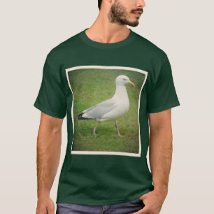 Camiseta Foto ao quadrado - Seagull caminhando