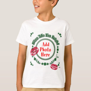 Camiseta FOTO Beije-me Sou irlandês - Beijo no Círculo Verd