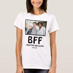 Camiseta Foto bff personalizada de melhores amigos para sem