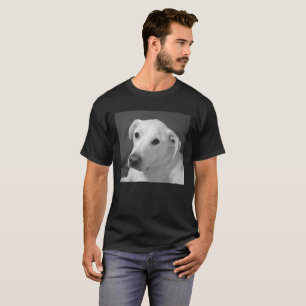 Camiseta Foto branca e negra de um lindo cão com alma