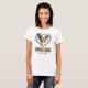 Camiseta Foto Cardíaca Mãe Cachorro Retro (Frente Completa)