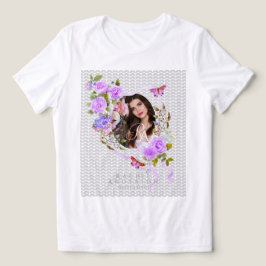 Camiseta Foto Chic Roxo Rosa