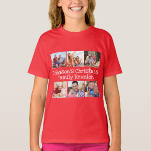Camiseta Foto Colagem de Natal Raparigas Sindicais