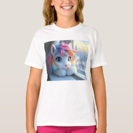 Camiseta Foto Colorida Unicorn