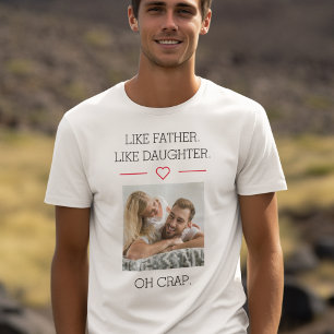 Camiseta Foto Como Pai Como Filha