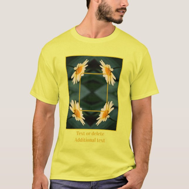 Camiseta Foto Criada pela Flower amarela (Frente)