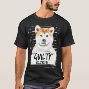 Camiseta Foto da Akita Culpada