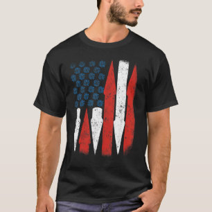 Camiseta Foto Da Bandeira Americana 4 De Julho Vintage