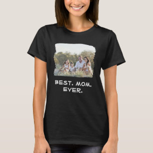 Camiseta Foto da Família Personalizada Melhor Dia de as mãe