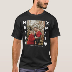 Camiseta Foto da família personalizada natalícia