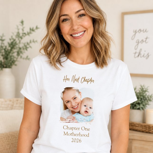 Camiseta Foto da Mãe do Seu Próximo Capítulo (Criador carregado)