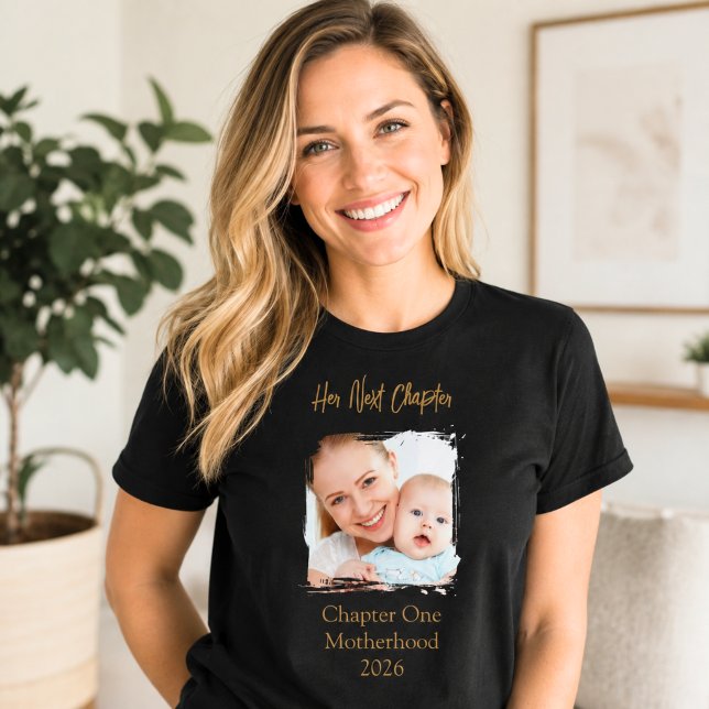 Camiseta Foto da Mãe do Seu Próximo Capítulo (Criador carregado)
