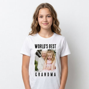 Camiseta Foto da Melhor Avó do Mundo